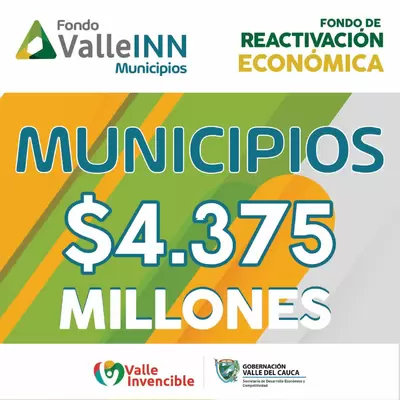 Primer Fondo de Reactivación Valle INN Municipios por $4.375 Millones