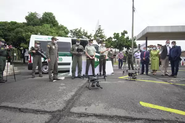 Gobierno del Valle apoya con cuatro drones  acciones operativas y de inteligencia de la Policía