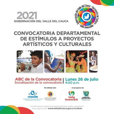 La Gobernación del Valle presentó la Convocatoria Estímulos para Proyectos Artísticos y Culturales 2021