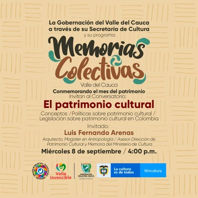 La Gobernación del Valle del Cauca celebra el Mes del Patrimonio Cultural con un ciclo de charlas con el Ministerio de Cultura