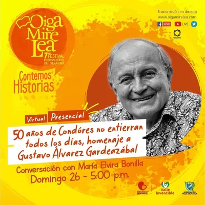 Gobierno del Valle rinde homenaje a Gustavo Álvarez Gardeazabal, en los 50 años de su novela ‘Cóndores no entierran todos los días’