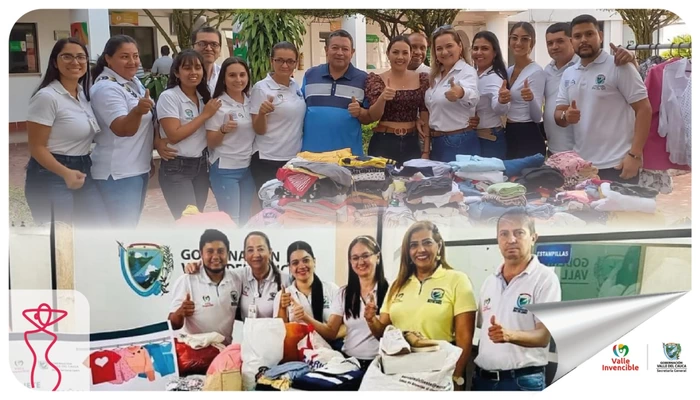En el Centro y Norte del Valle, se realizaron jornadas de recolección para el “Ropero de Inclusión” de la Gobernación del Valle del Cauca