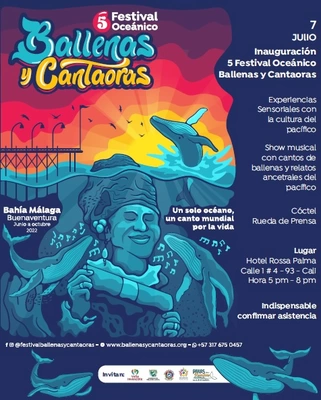 Disfruta de actividades ambientales, culturales, científicas y turísticas en la ‘5ta versión del Festival Oceánico Ballenas y Cantaoras’