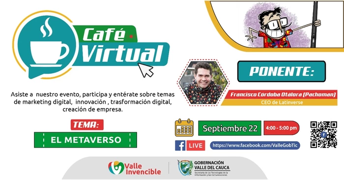 Próximo jueves 22 de septiembre, Café Virtual Tema: Metaverso.