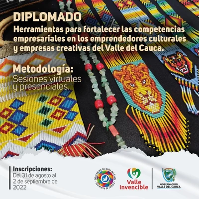 Comienza la instalación del Diplomado en Herramientas para fortalecer las competencias empresariales en los  emprendedores culturales y empresas creativas del Valle del Cauca