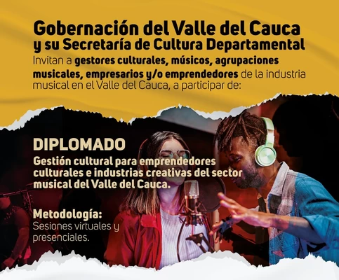 Inicia la instalación del Diplomado en Gestión cultural para  Emprendedores Culturales e Industrias creativas del Sector Musical del Valle del Cauca