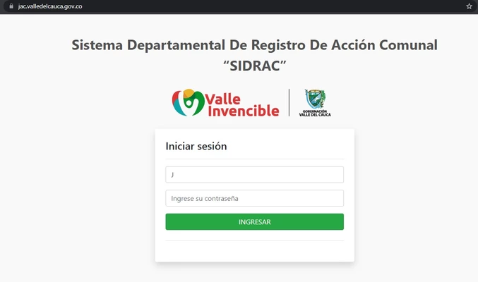 A través de la plataforma Sidrac, representantes de las JAC del Valle pueden descargar certificados en línea
