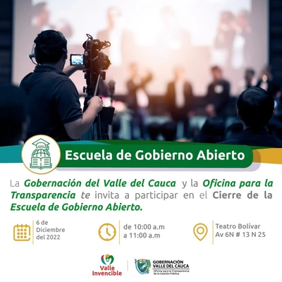 Mañana conversatorio sobre impacto y ejecutorias de la Escuela de Gobierno Abierto y Colaborativo