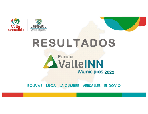 Resultados ValleINN Municipios Bolívar, Buga, la Cumbre, Versalles y el Dovio 2022