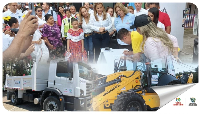 La Gobernación del Valle, sigue entregando maquinaria amarilla en el departamento para el bienestar de los vallecaucanos