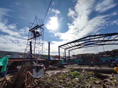 Se reanudan las obras de la cubierta de la plaza de mercado de Jamundí